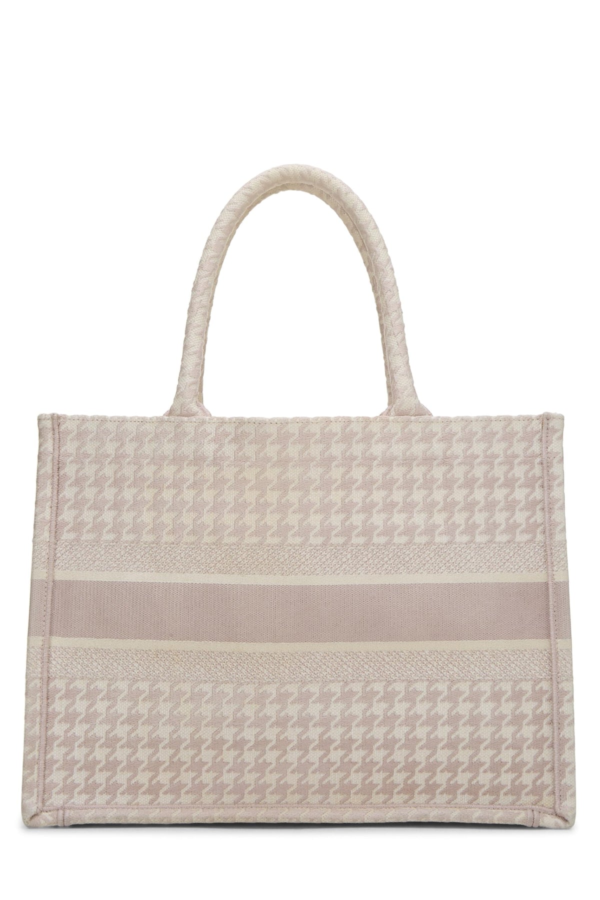Dior, Pink Canvas Houndstooth Book Tote Medium, Pink