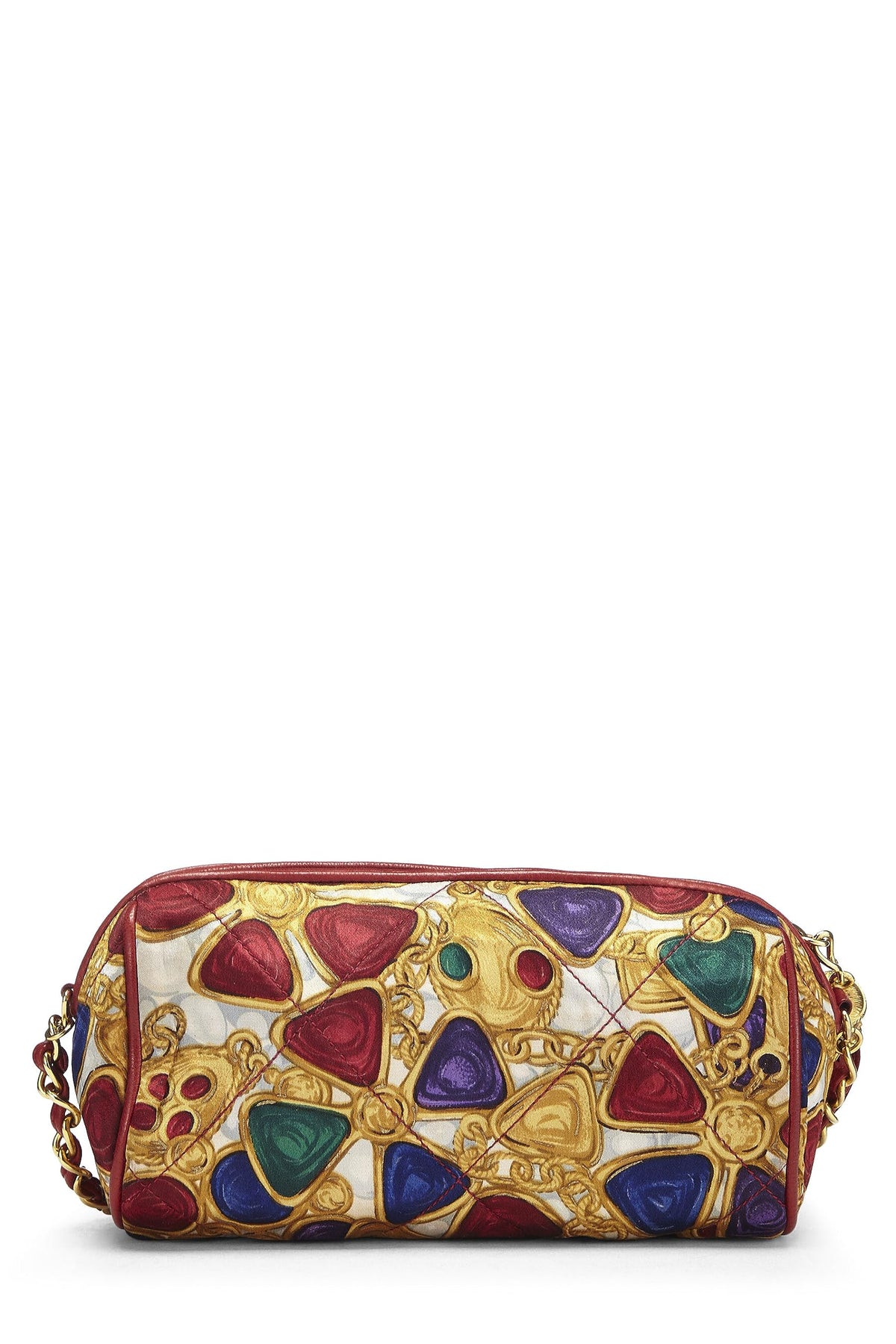Chanel, Red Stain Gripoix Barrel Mini Bag, Red