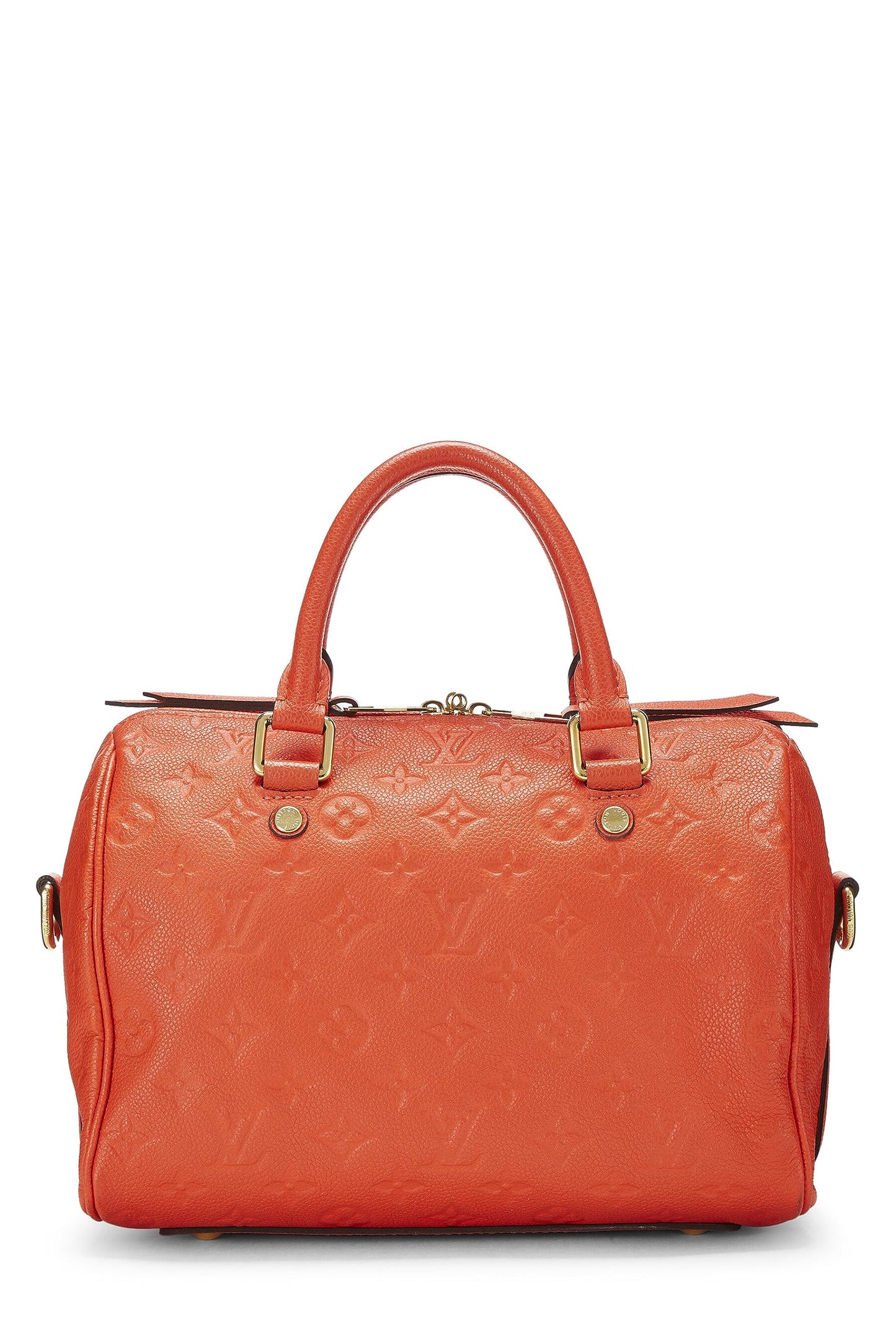 Louis Vuitton, Orange Monogram Empreinte Speedy Bandouliere 25, Orange