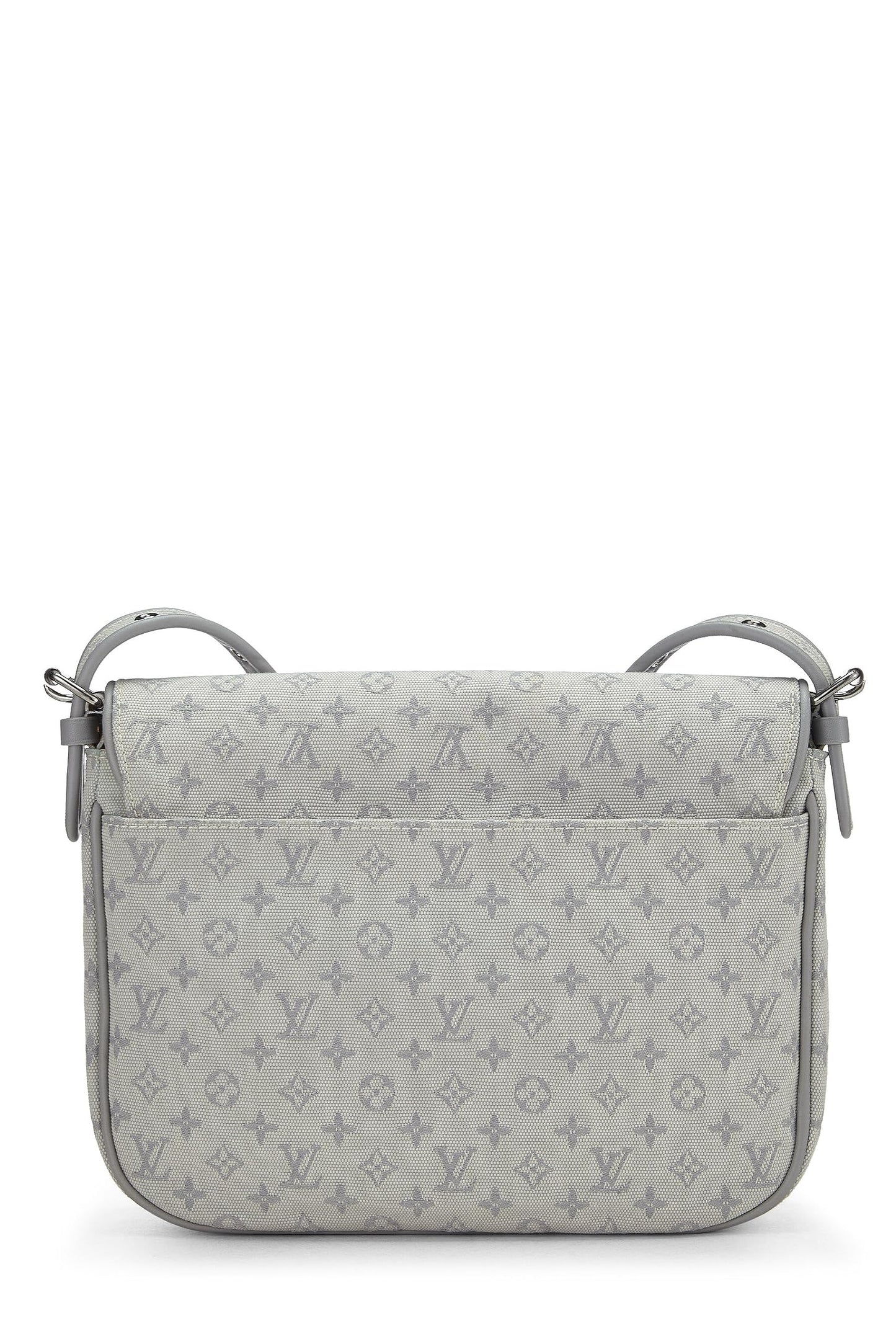 Louis Vuitton, Grey Monogram Canvas Patchwork Conte De Fees Musette, Blue
