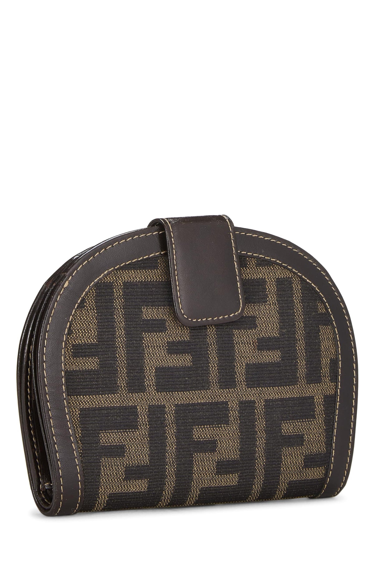Fendi, Brown Zucca Canvas Wallet, Brown