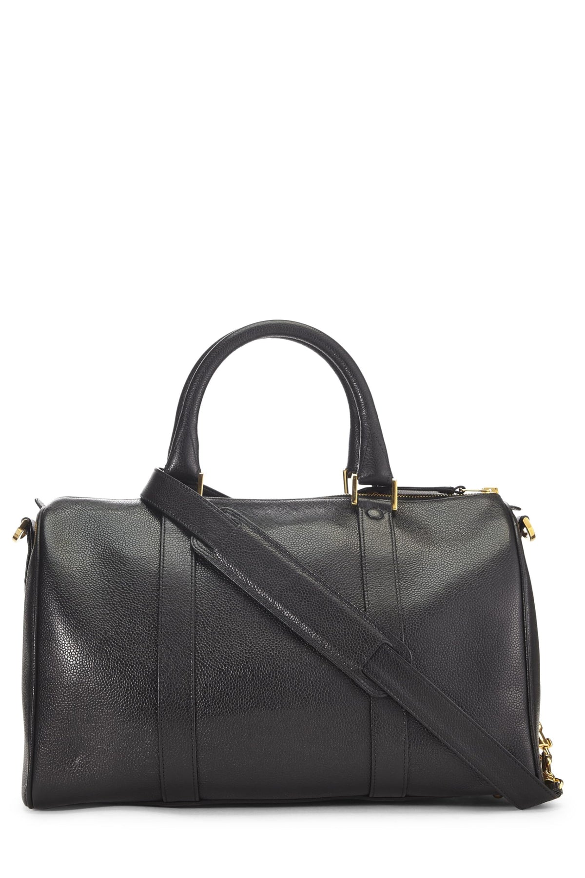 Chanel, Black Caviar Boston Small, Black