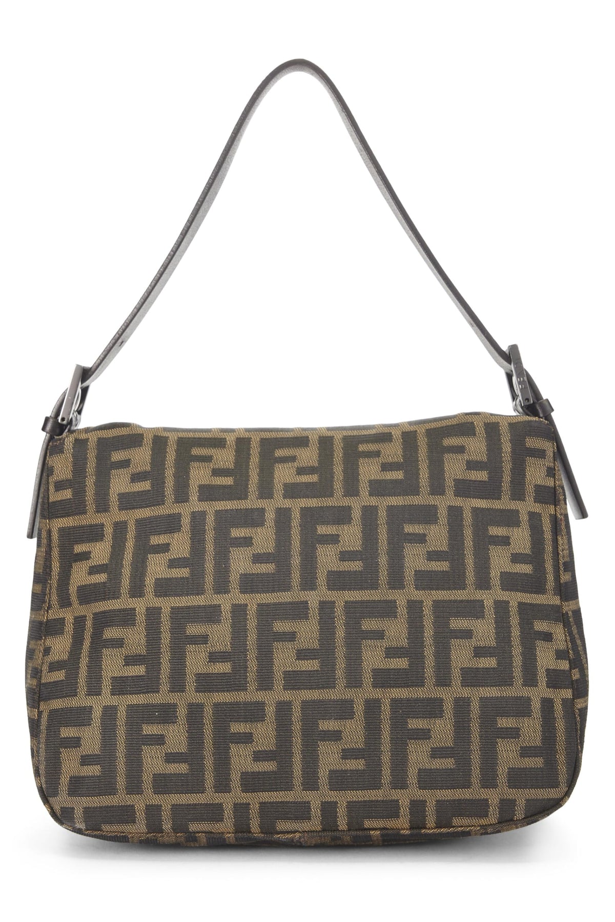 Fendi, Brown Zucca Shoulder Bag, Brown