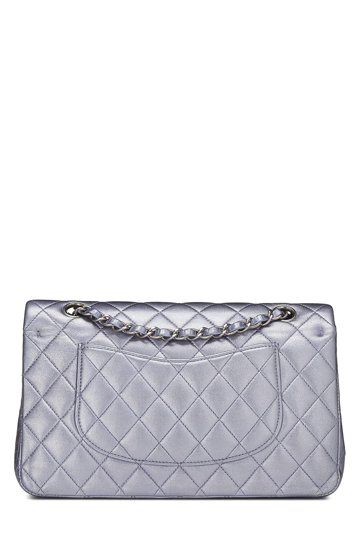 Chanel, Metallic Purple Quilted Lambskin Classic Double Flap Medium, Purple