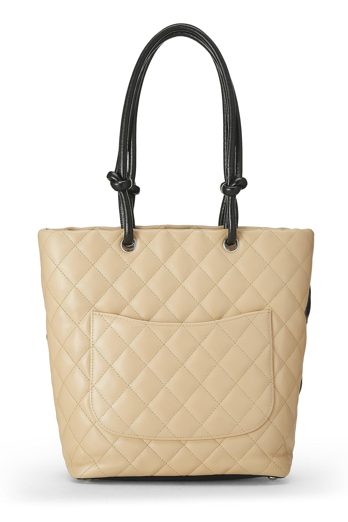 Chanel, Beige Quilted Calfskin Cambon Tote Small, Beige