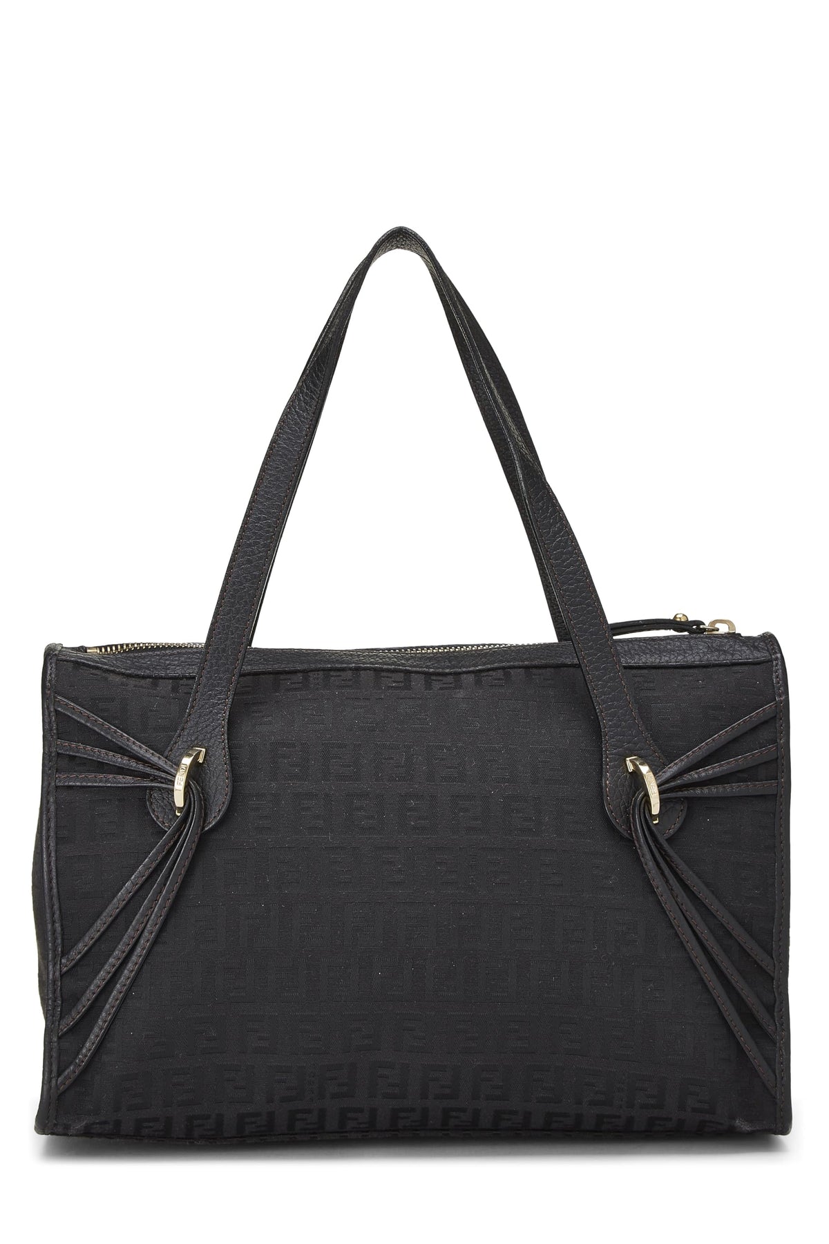 Fendi, Black Zucchino Tote Small, Black