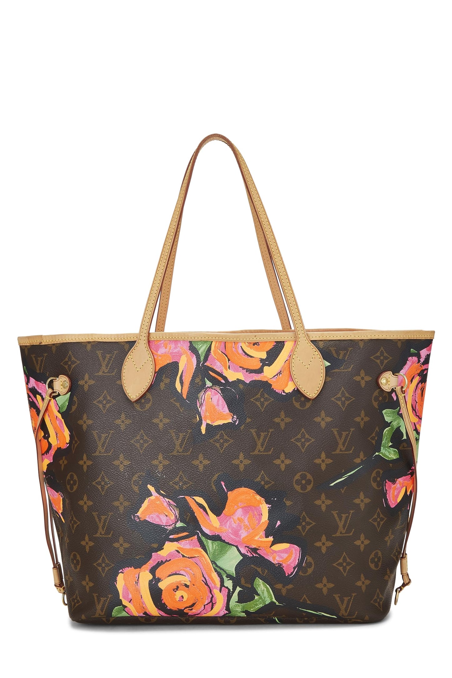 Louis Vuitton, Stephen Sprouse x Louis Vuitton Monogram Canvas Roses Neverfull MM, Brown
