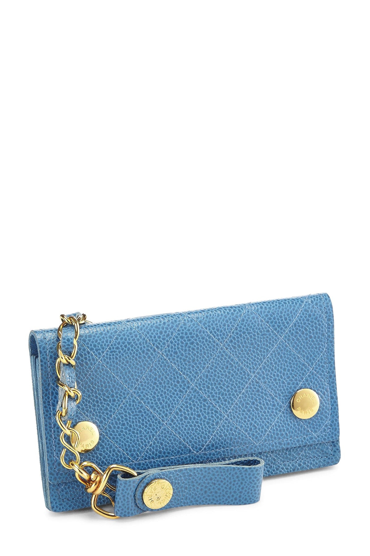Chanel, Blue Caviar Wallet on Chain (WOC), Blue