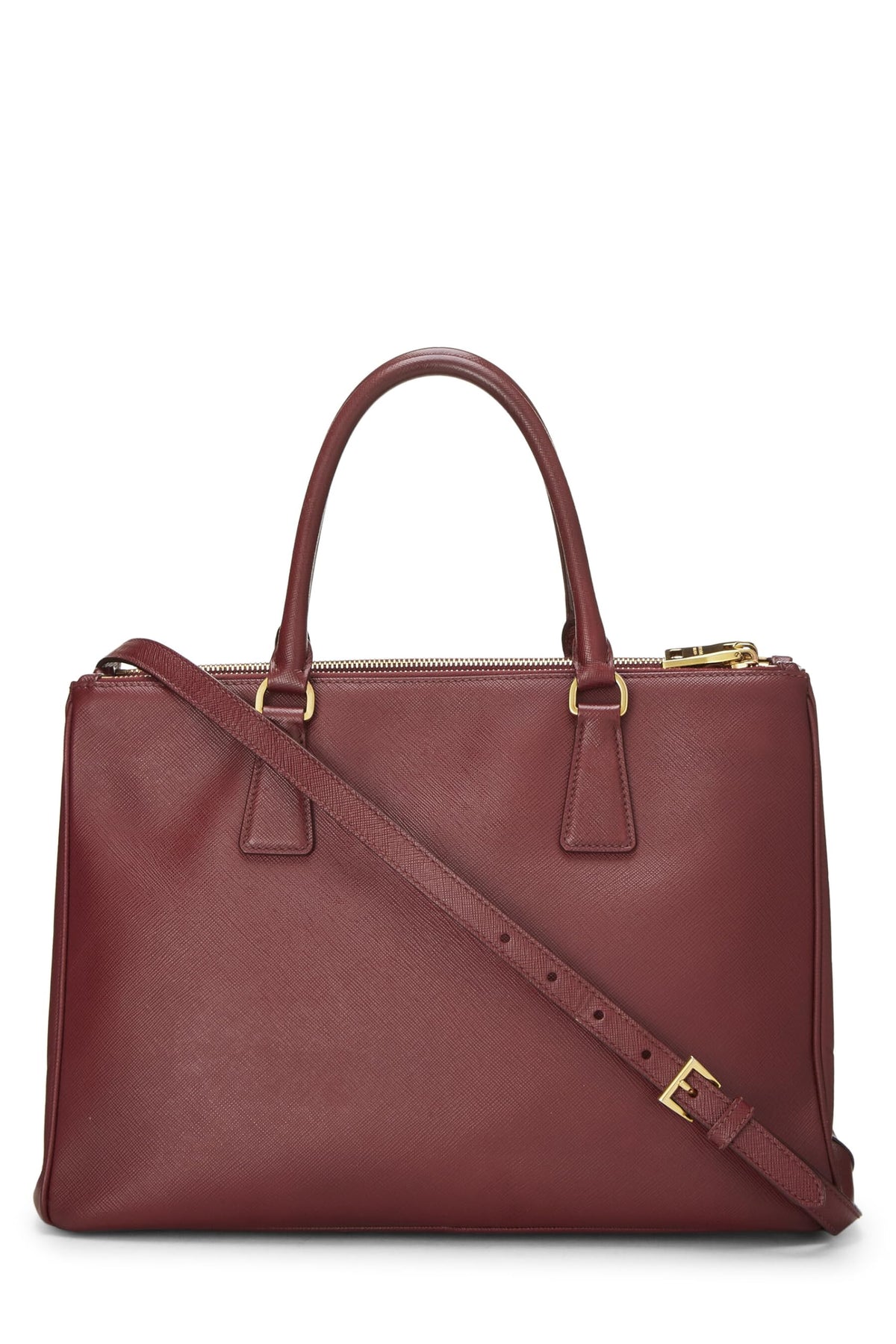 Prada, Burgundy Saffiano Executive Tote Medium, Burgundy