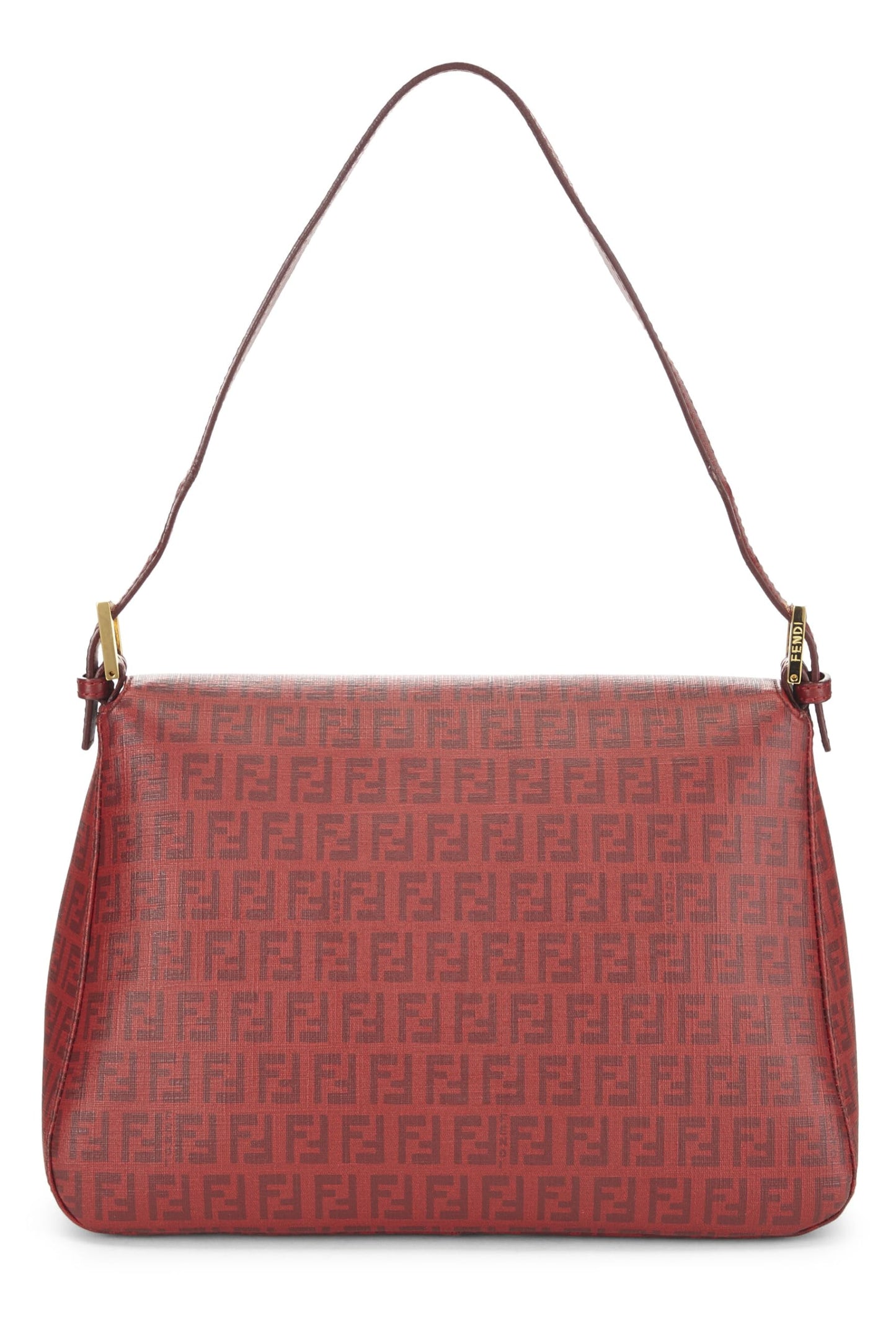 Fendi, Red Zucchino Coated Canvas Mama, Red