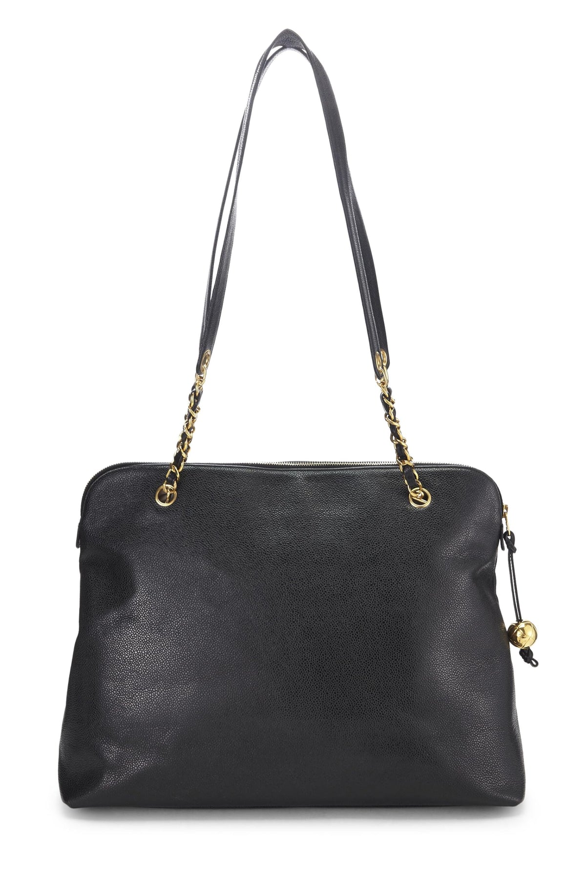 Chanel, Black Caviar Zip Tote Large, Black