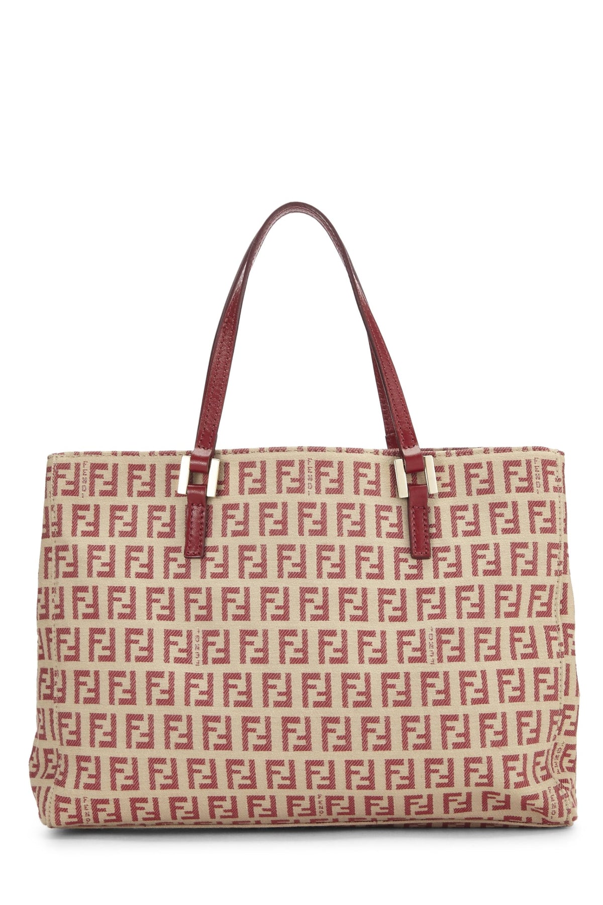 Fendi, Red Zucchino Tote Small, Red