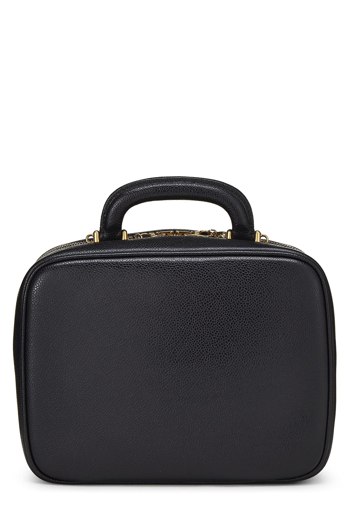 Chanel, Black Caviar Lunch Box Vanity, Black