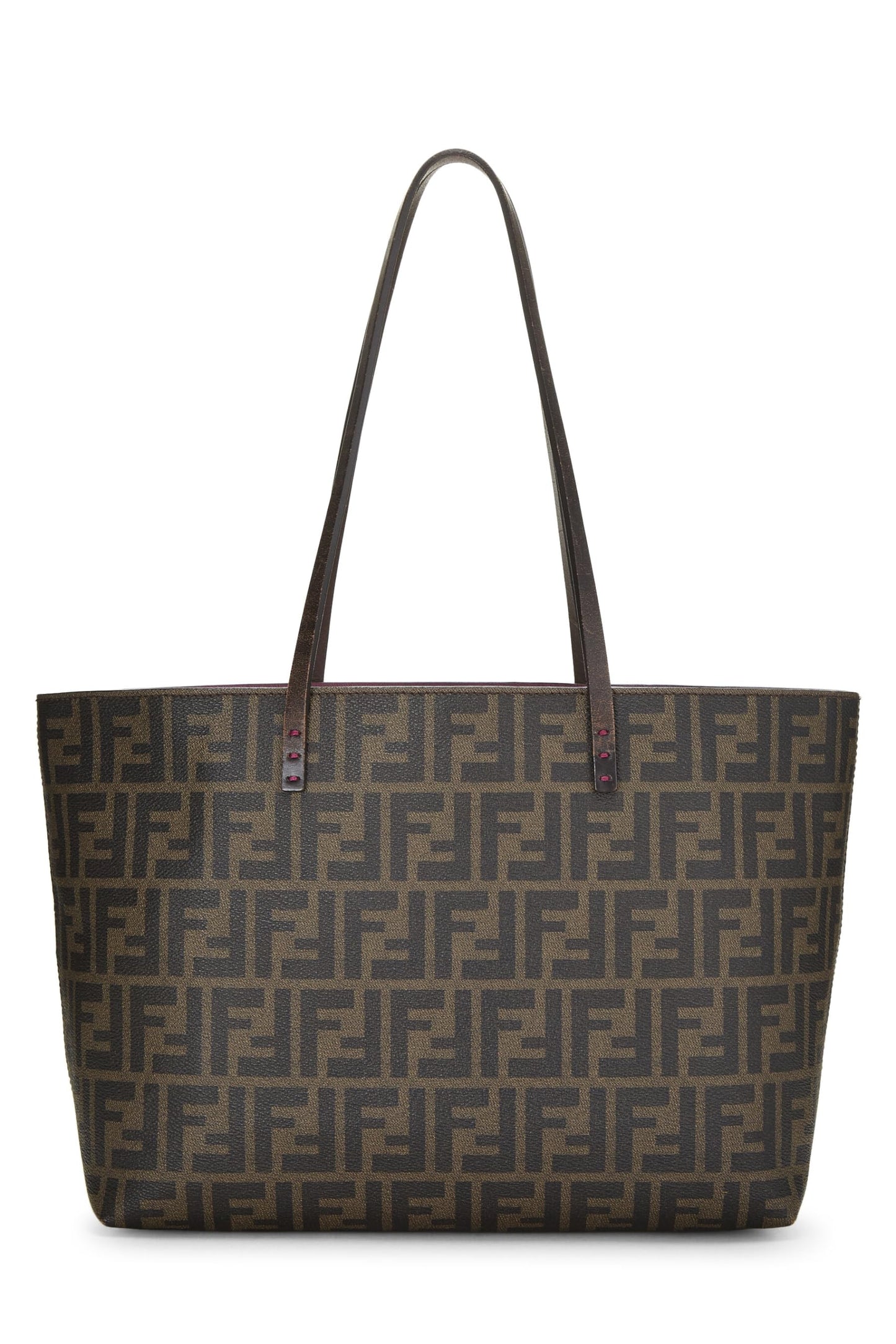 Fendi, Purple Zucca Coated Canvas Roll Tote, Purple