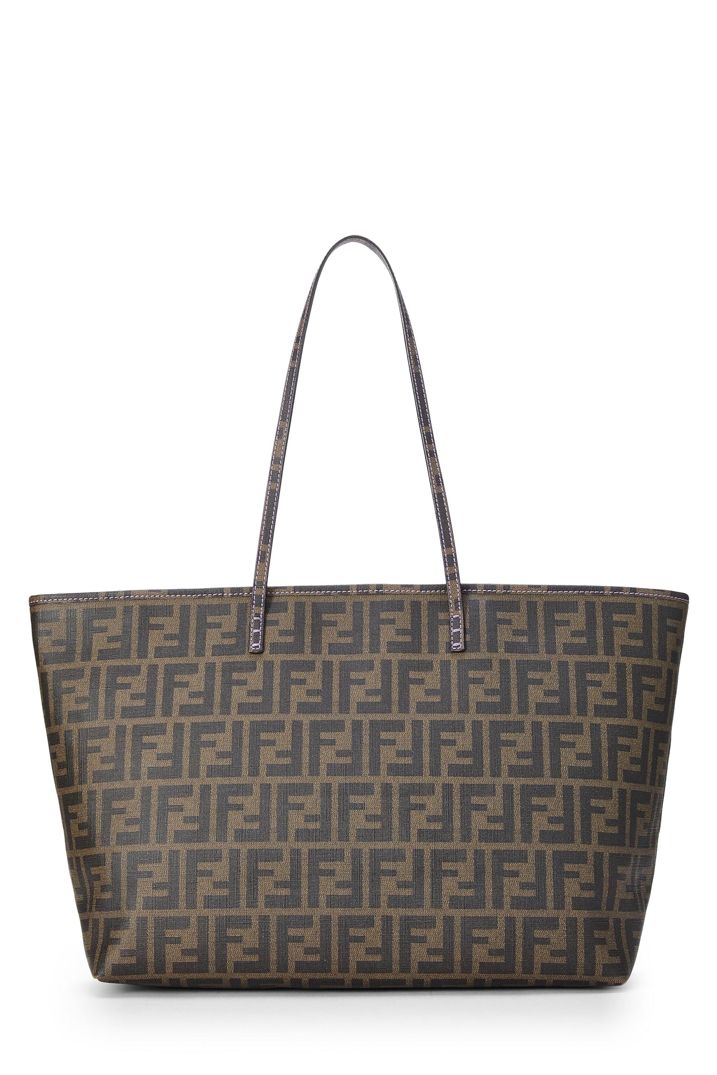 Fendi, Purple Zucca Coated Canvas Roll Tote, Purple