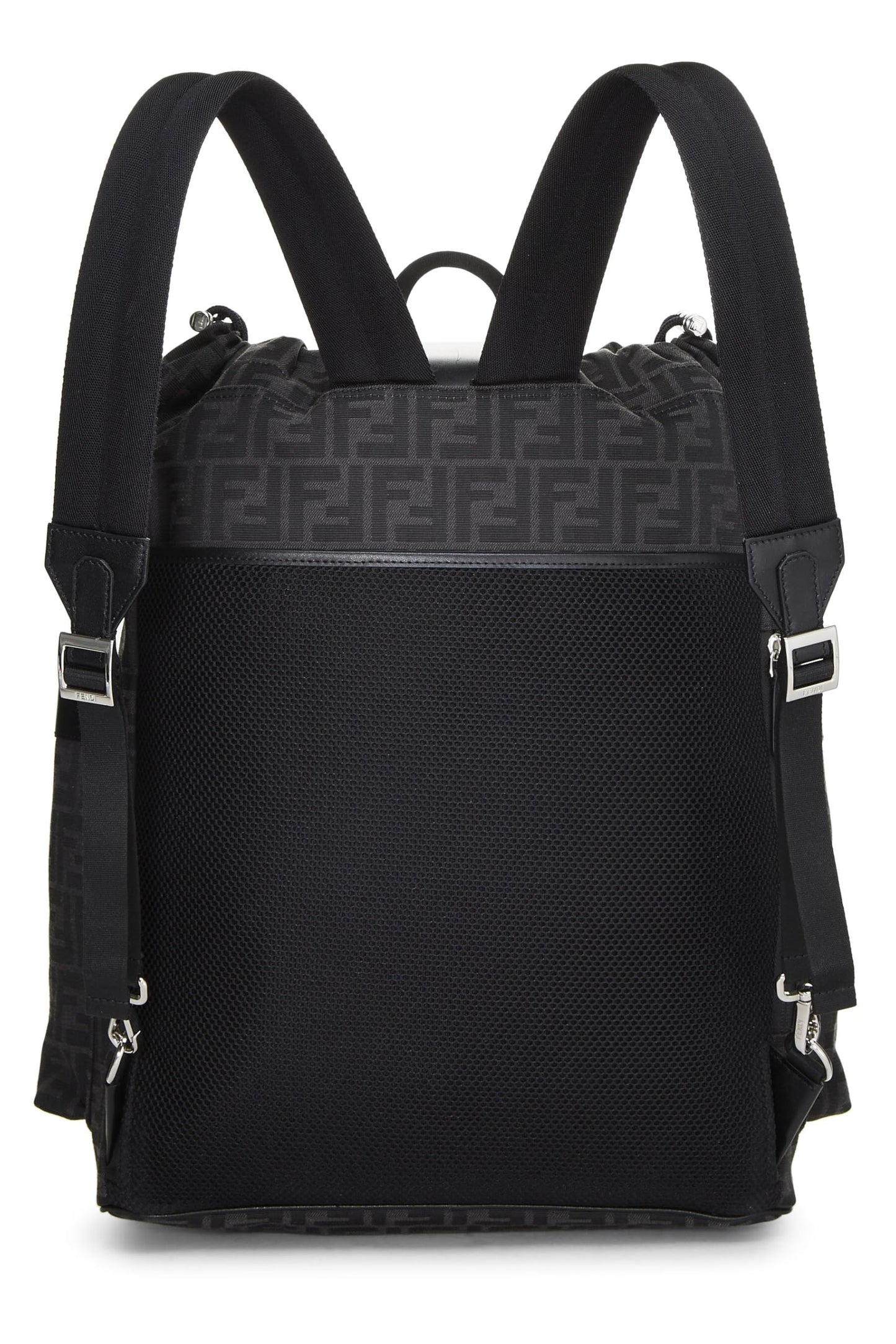 Fendi, Black Zucca Canvas Strike Backpack Large, Black