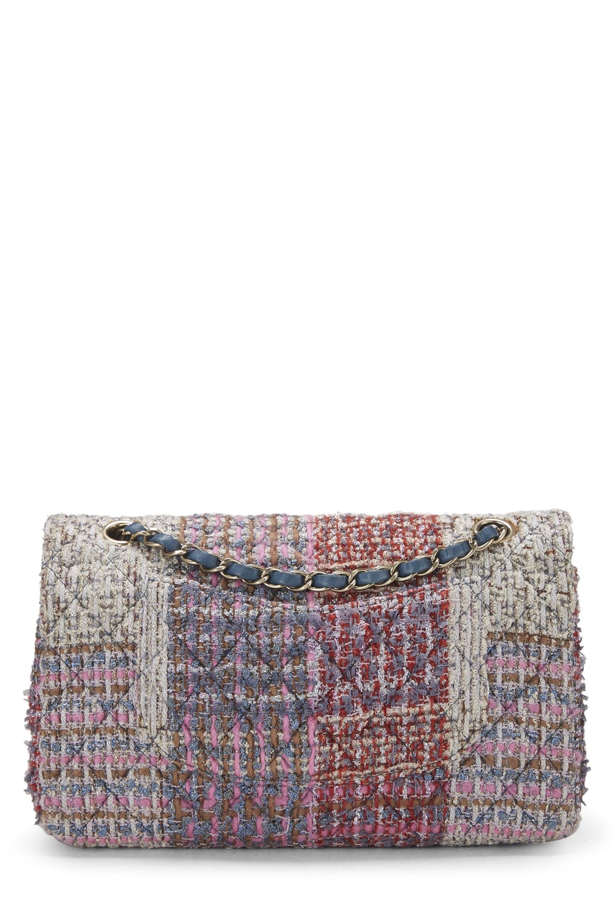 Chanel, Multicolor Paneled Tweed Classic Double Flap Medium, Multi