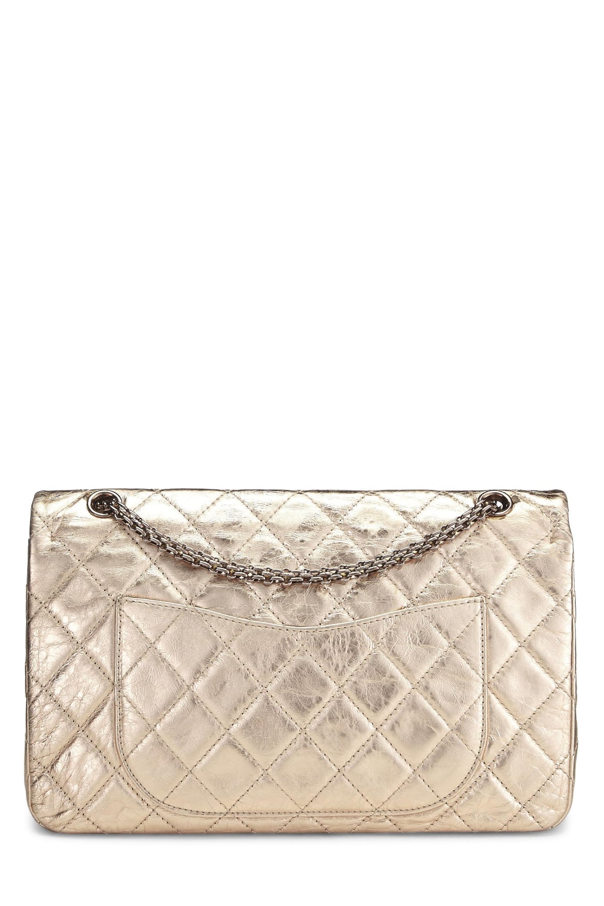 Chanel, Gold Quilted Lambskin 2.55 Reissue Flap 227, Gold