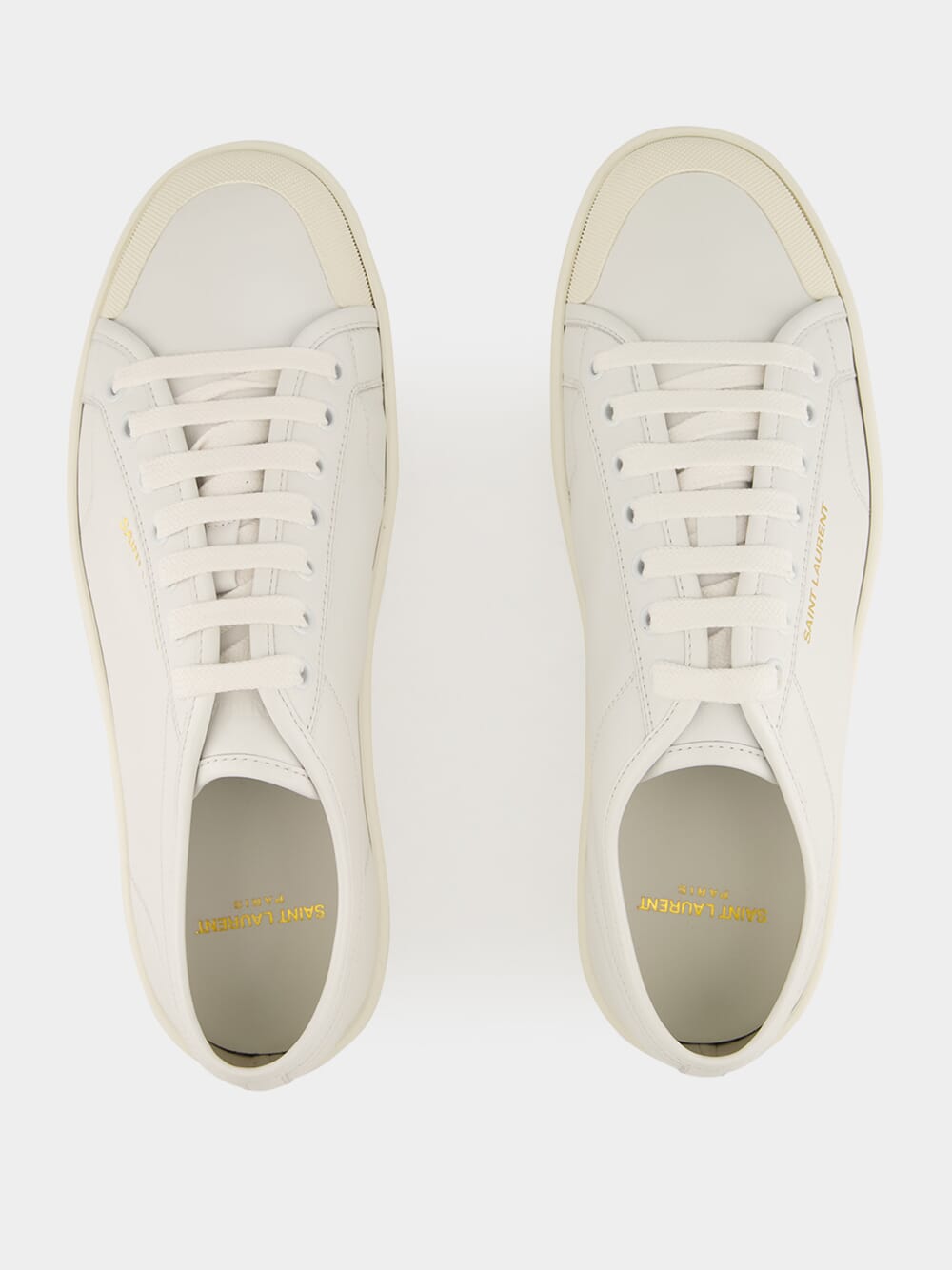 Gym Low-Top Sneakers in Blanc Optique Smooth Leather