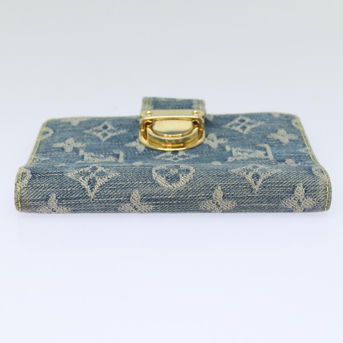 LOUIS VUITTON Monogram Denim Agenda PM Day Planner Cover R20010 LV Auth 82351