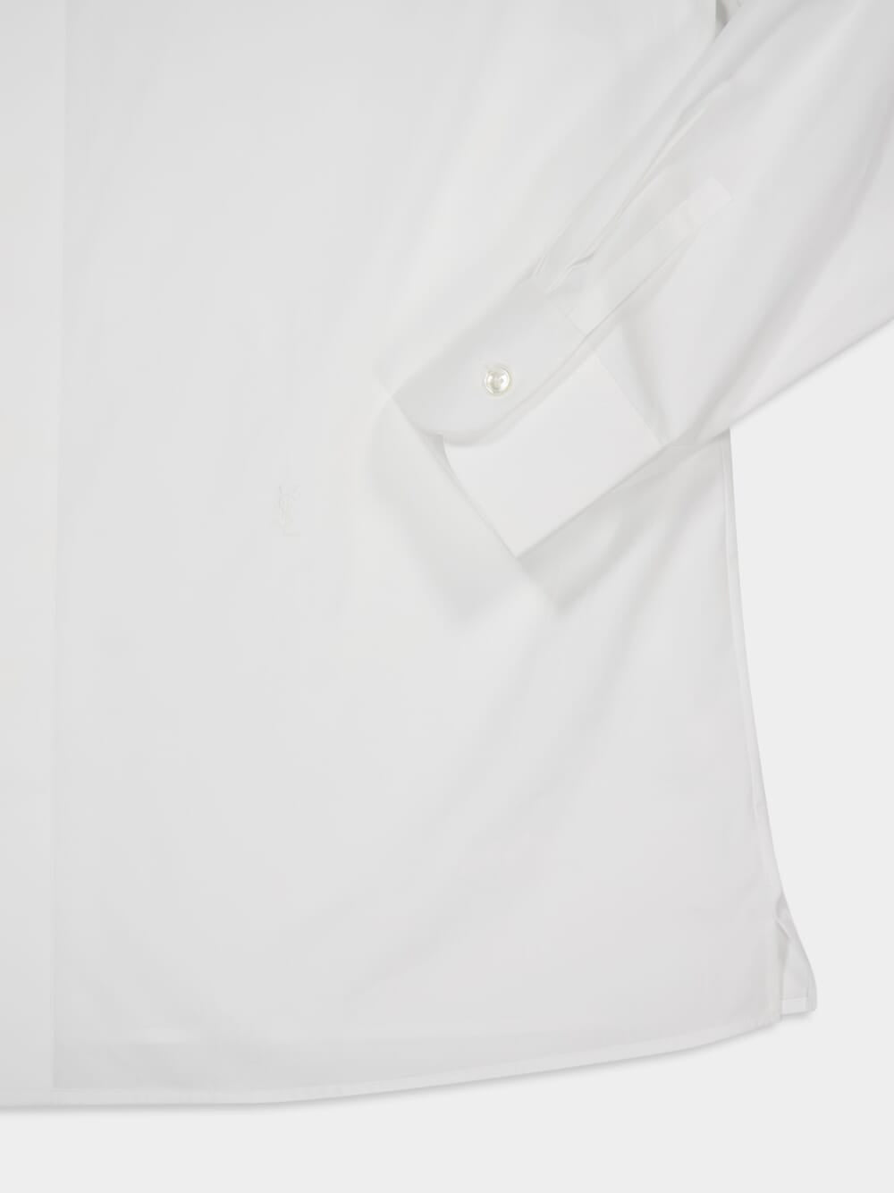 Cassandre Shirt in Blanc Cotton Poplin