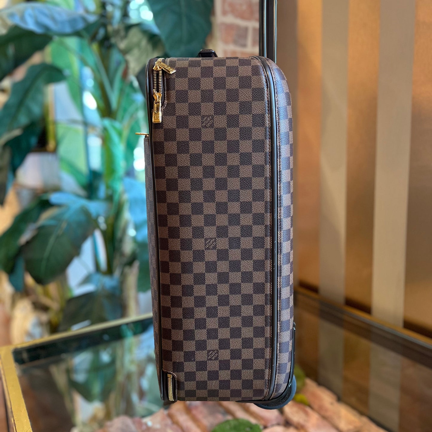 LOUIS VUITTON Pegase 50 Damier Ebene Canvas Suitcase