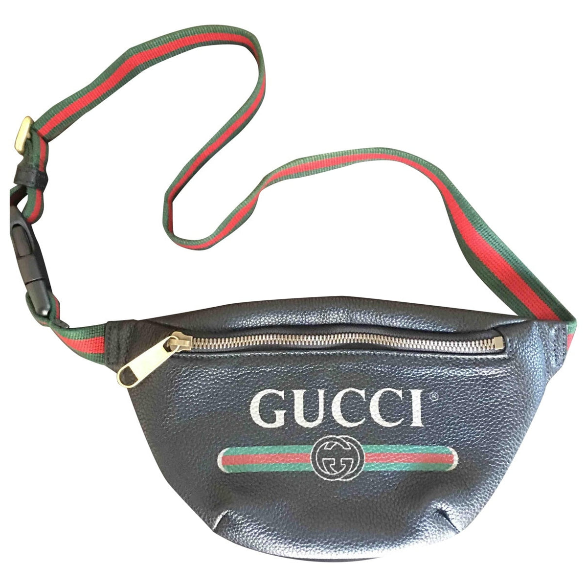 Gucci coco capitán brown leather clutch bag