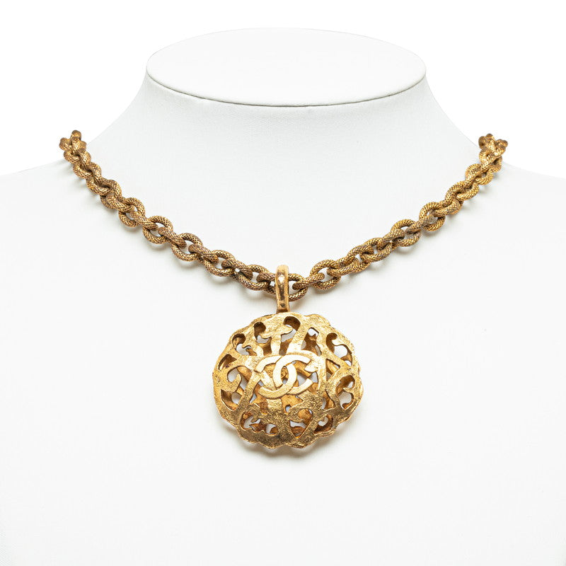 Chanel Coco Round Chain Long Necklace G Chanel