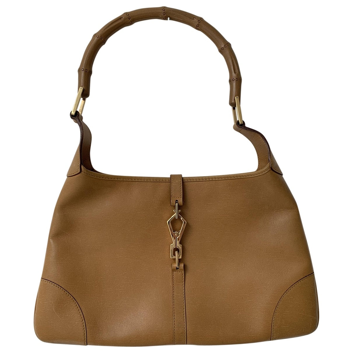 Gucci jackie vintage camel leather handbag