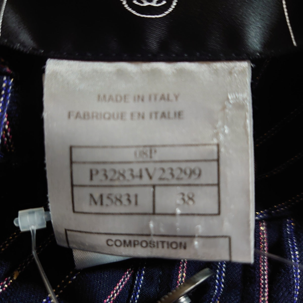 Chanel Jacket Blue 38