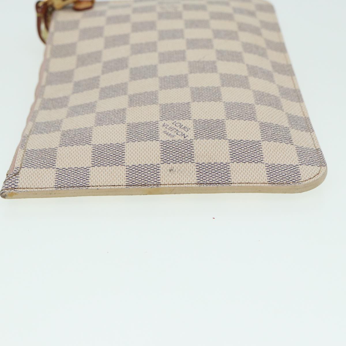 LOUIS VUITTON Damier Azur Neverfull MM Pouch Pouch LV Auth 84121