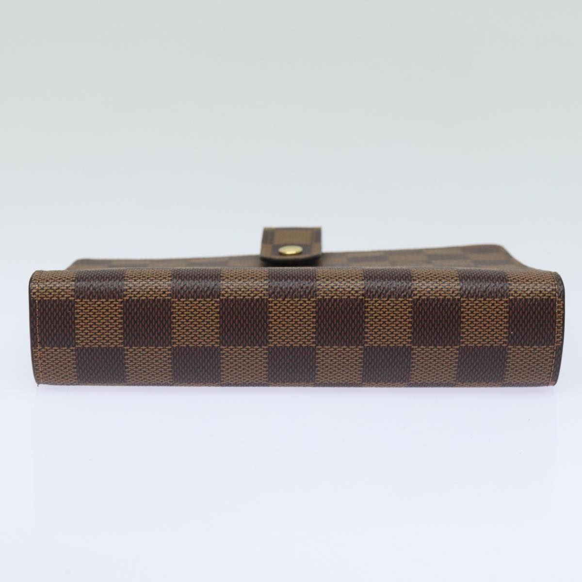 LOUIS VUITTON Damier Ebene Agenda MM Day Planner Cover R20240 LV Auth 84131