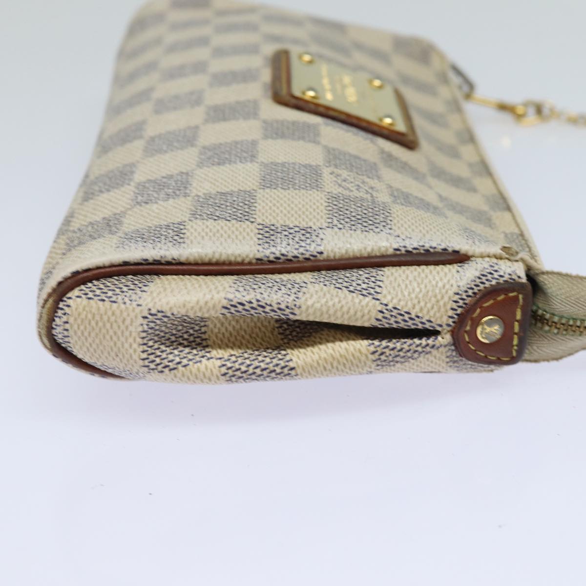 LOUIS VUITTON Damier Azur Eva Shoulder Bag 2way N55214 LV Auth 84137