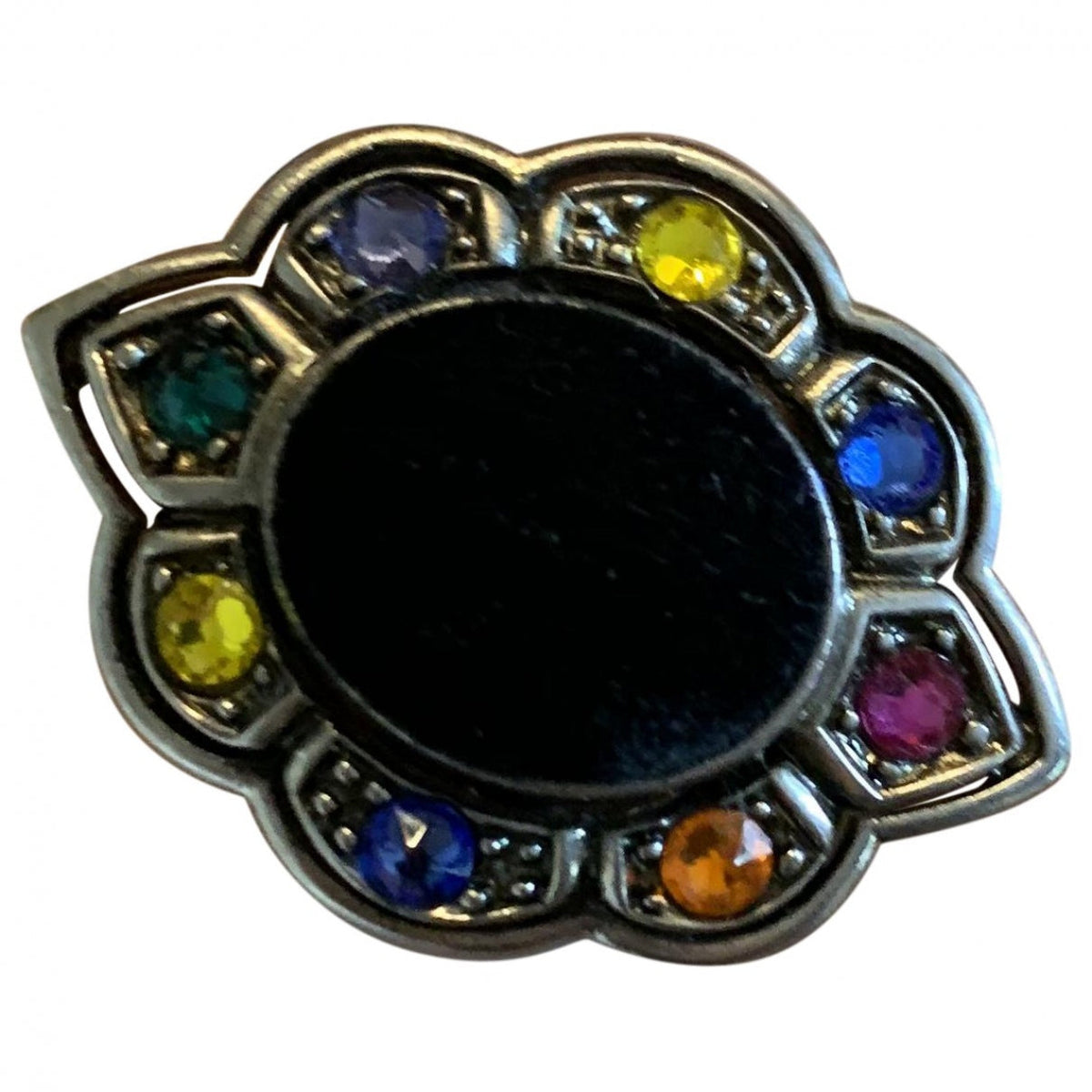 Gucci multicolour metal rings