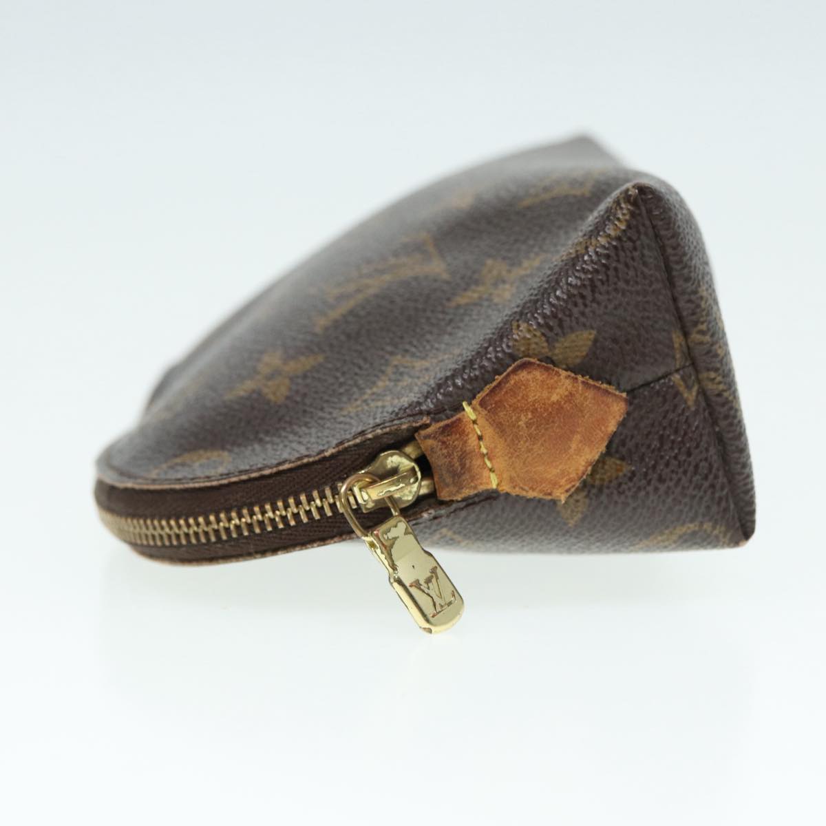 LOUIS VUITTON Monogram Pochette Cosmetic PM Cosmetic Pouch M47515 LV Auth 84350