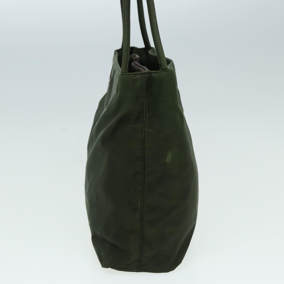 PRADA Tote Bag Nylon Khaki Auth 84452