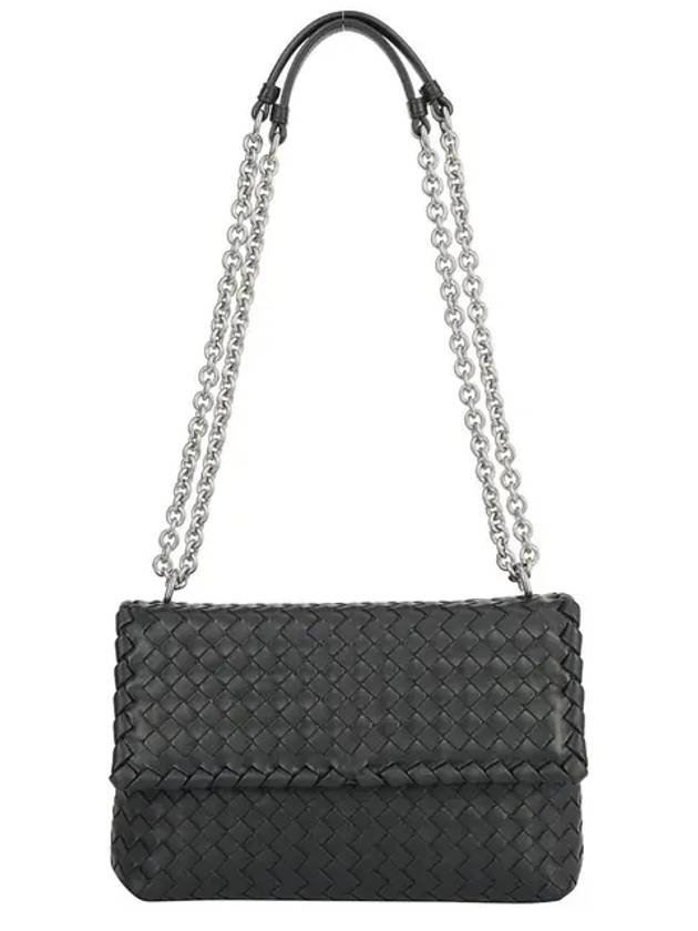 Luxury Bottega Veneta Olimpia Shoulder Bag Black