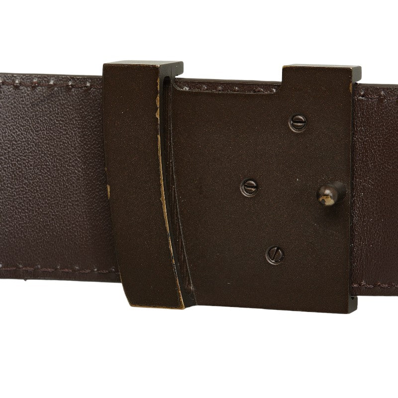 Louis Vuitton Sanctuary Initial Belt M9807 Brown PVC Leather Louis Vuitton