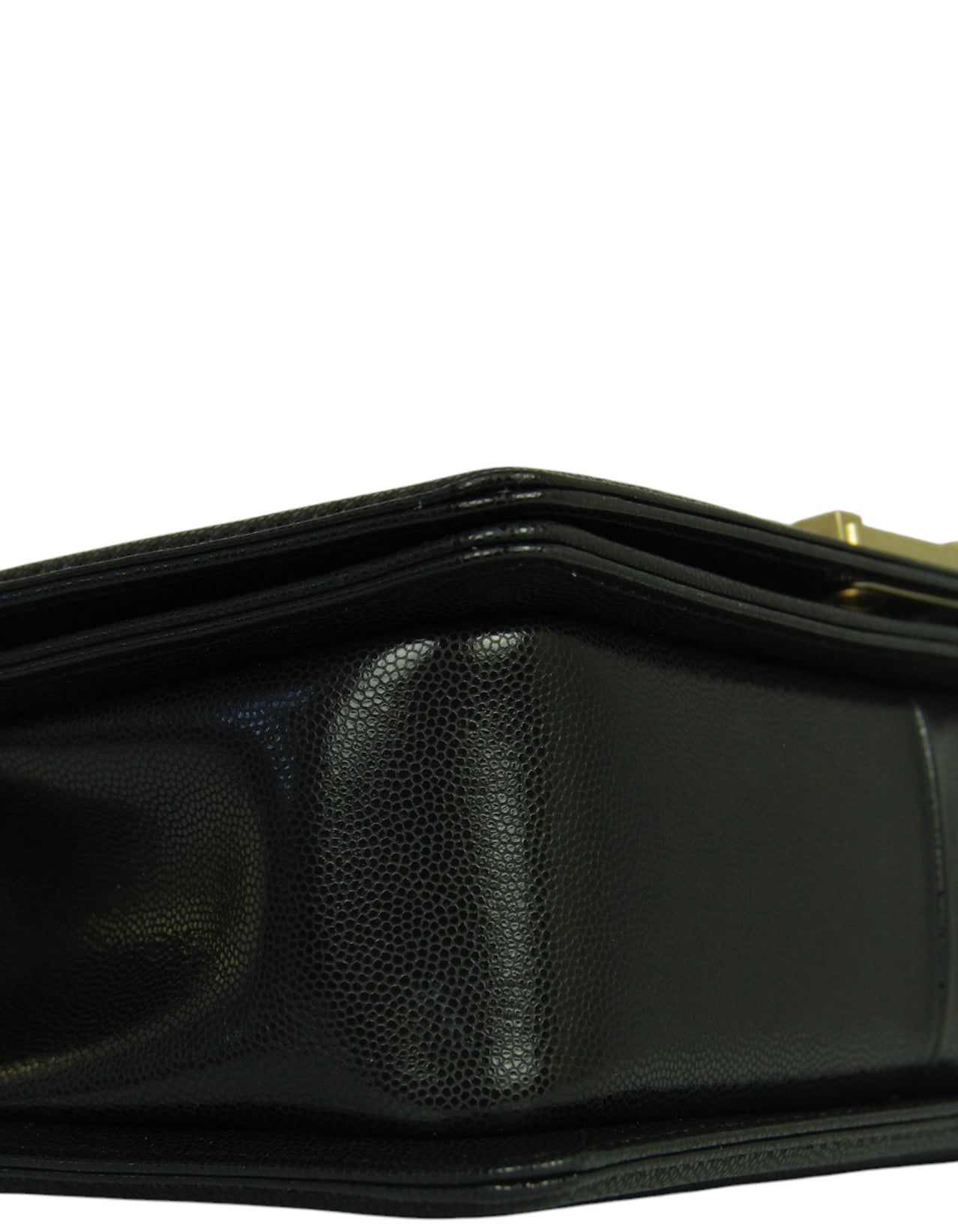 Chanel 2024 Black Caviar Medium Top Handle Boy Bag