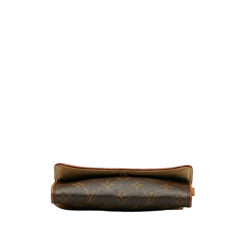 Louis Vuitton Monogram Twin PM Shoulder Bag M51854 Brown PVC Leather Louis Vuitton