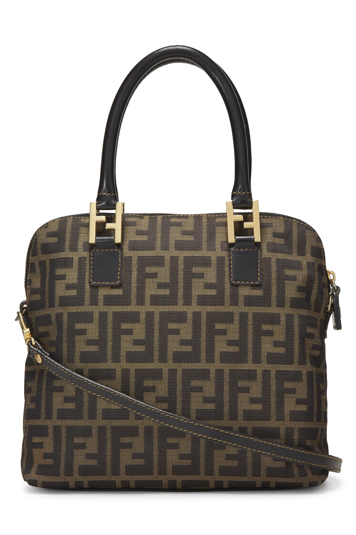 Fendi, Zucca Canvas Handbag, Black