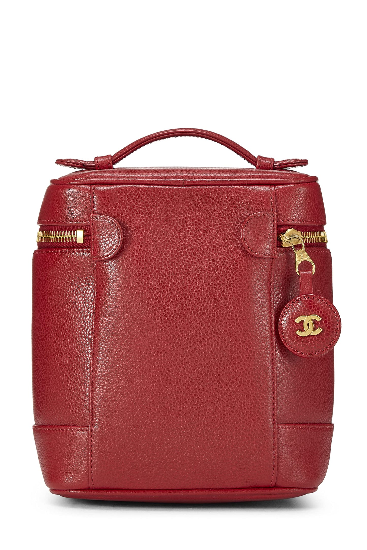Chanel, Red Caviar Timeless Vanity, Red