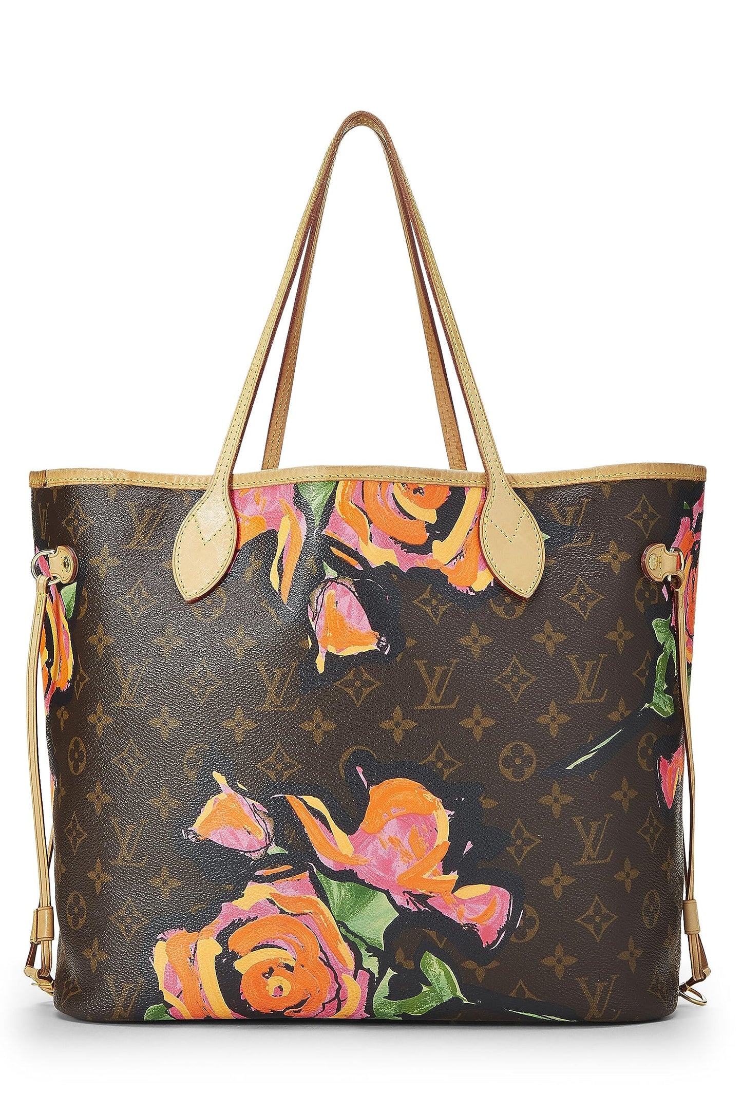 Louis Vuitton, Stephen Sprouse x Louis Vuitton Monogram Canvas Roses Neverfull MM, Brown