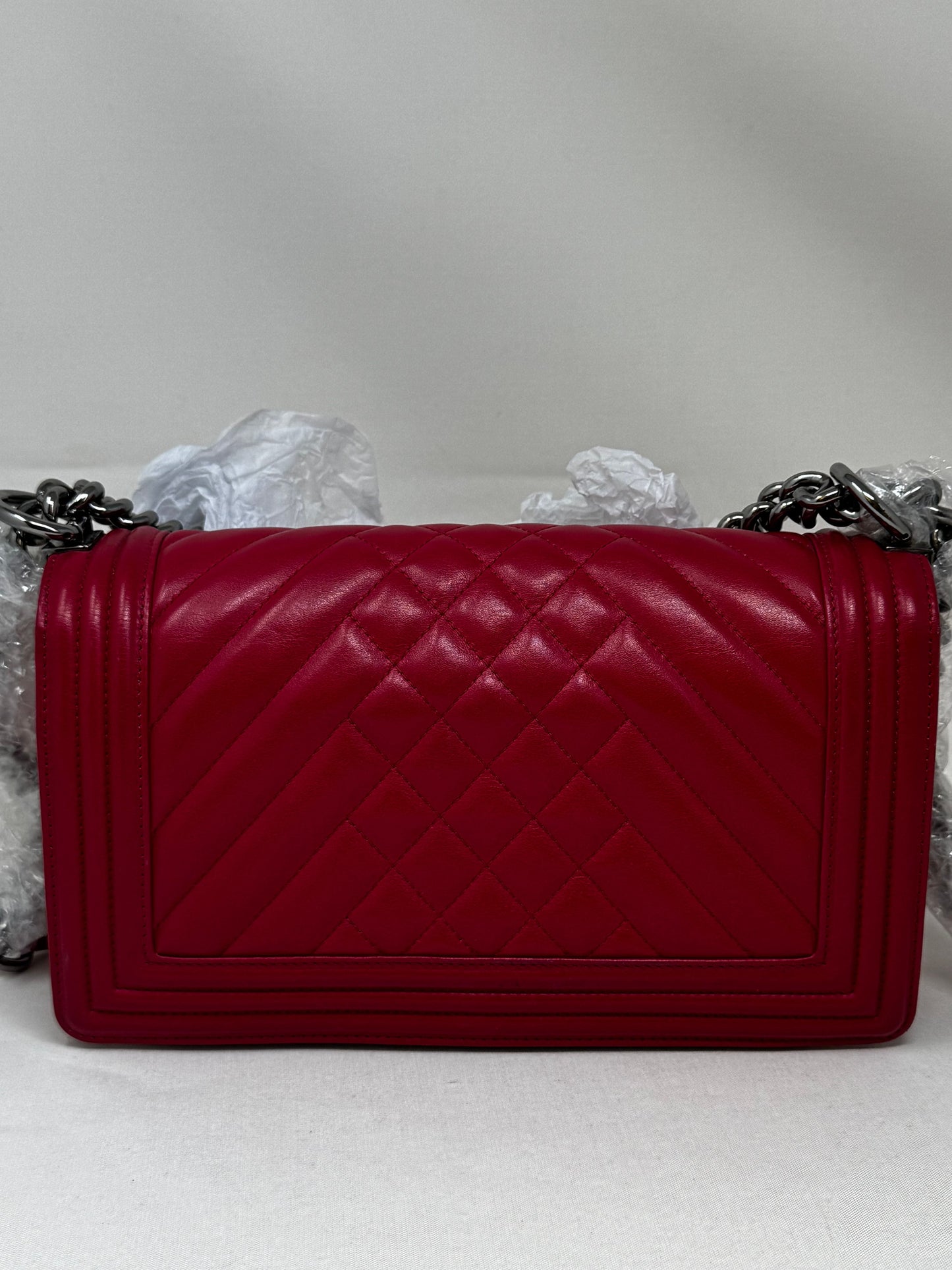 CHANEL leboy hot pink BJ-