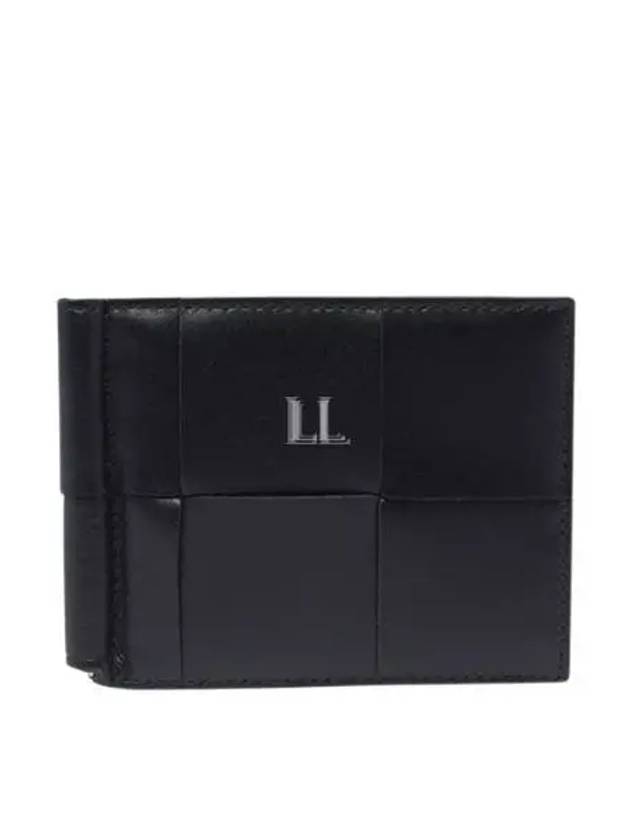 Luxury Bottega Veneta Cassette Money Clip Card Wallet Black