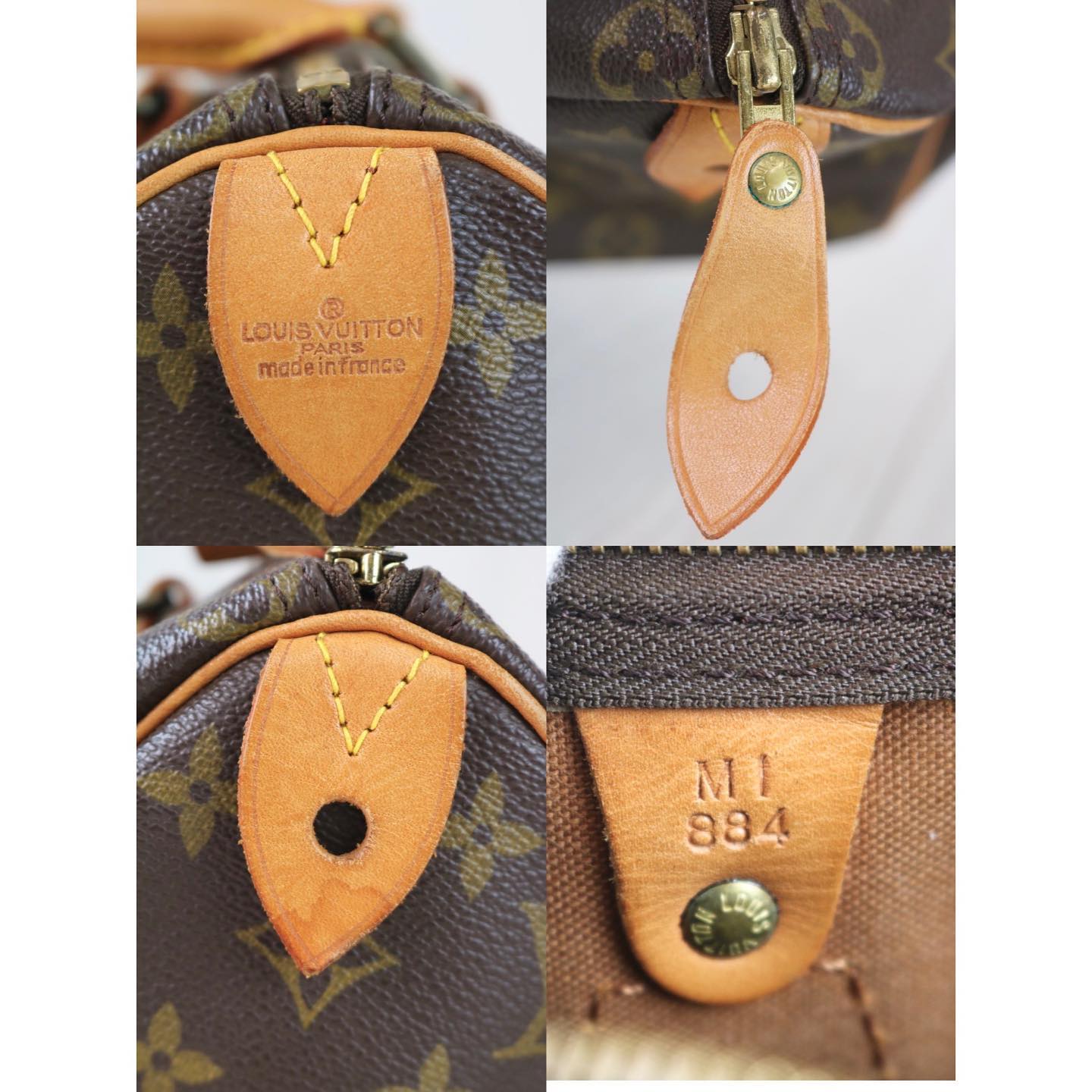 Rank AB | LV Monogram Speedy 25 |120205