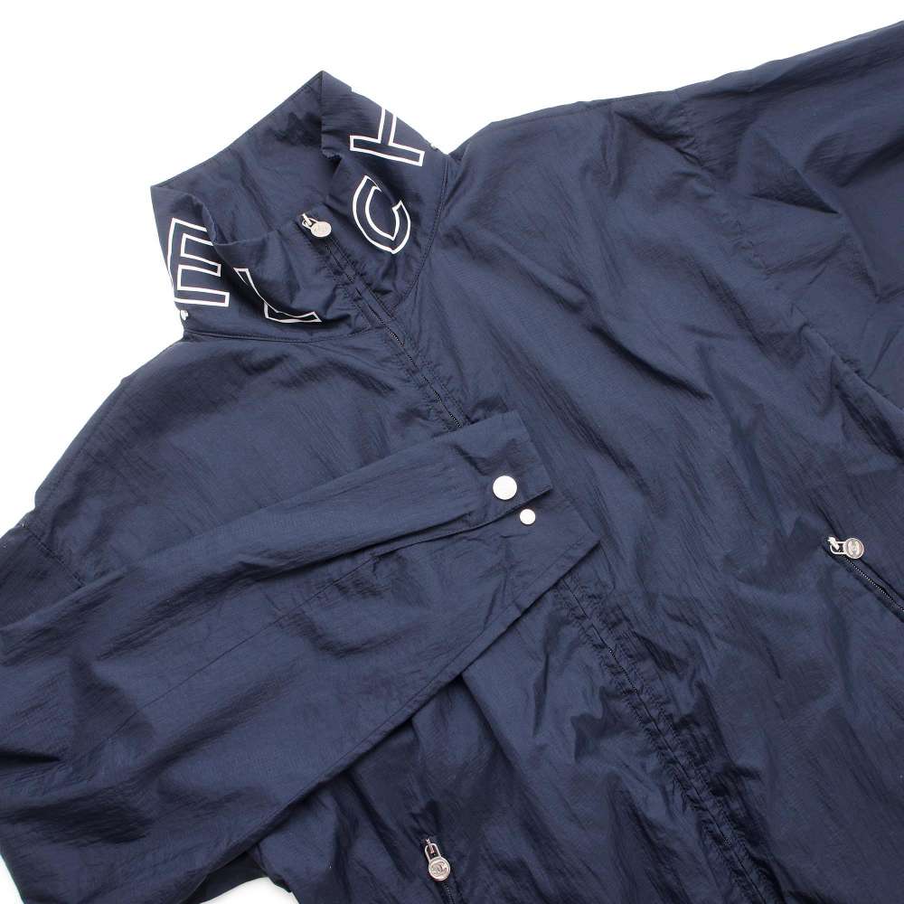 Chanel CC Logo Blouson Size 34 Blue P51310 Nylon100%