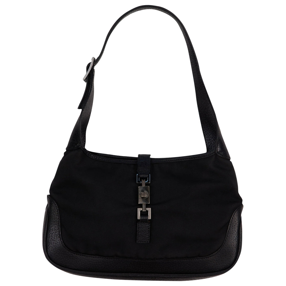 Gucci jackie vintage black cloth handbag