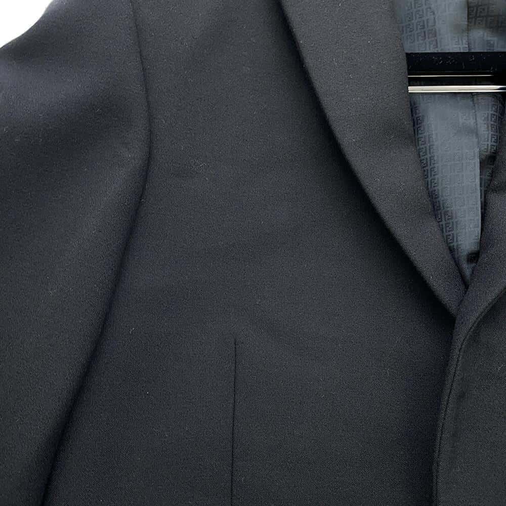 FENDI Tailored Jacket Size Chronomat 44 Black FJ0853 Wool 98% Polyurethane2%