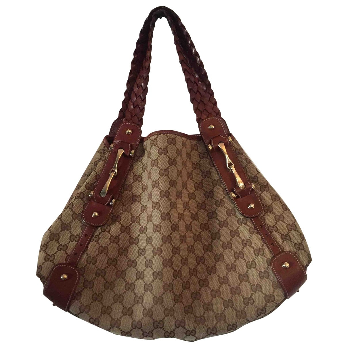 Gucci pelham beige cloth handbag